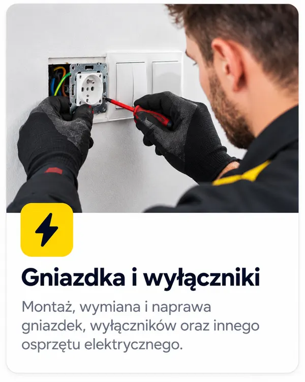 Pogotowie Elektryczne Warszawa GNIAZDKO / WYŁĄCZNIK