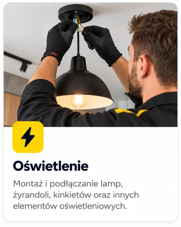 Pogotowie Elektryczne Warszawa LAMPY, KINKIETY, ŻYRANDOLE